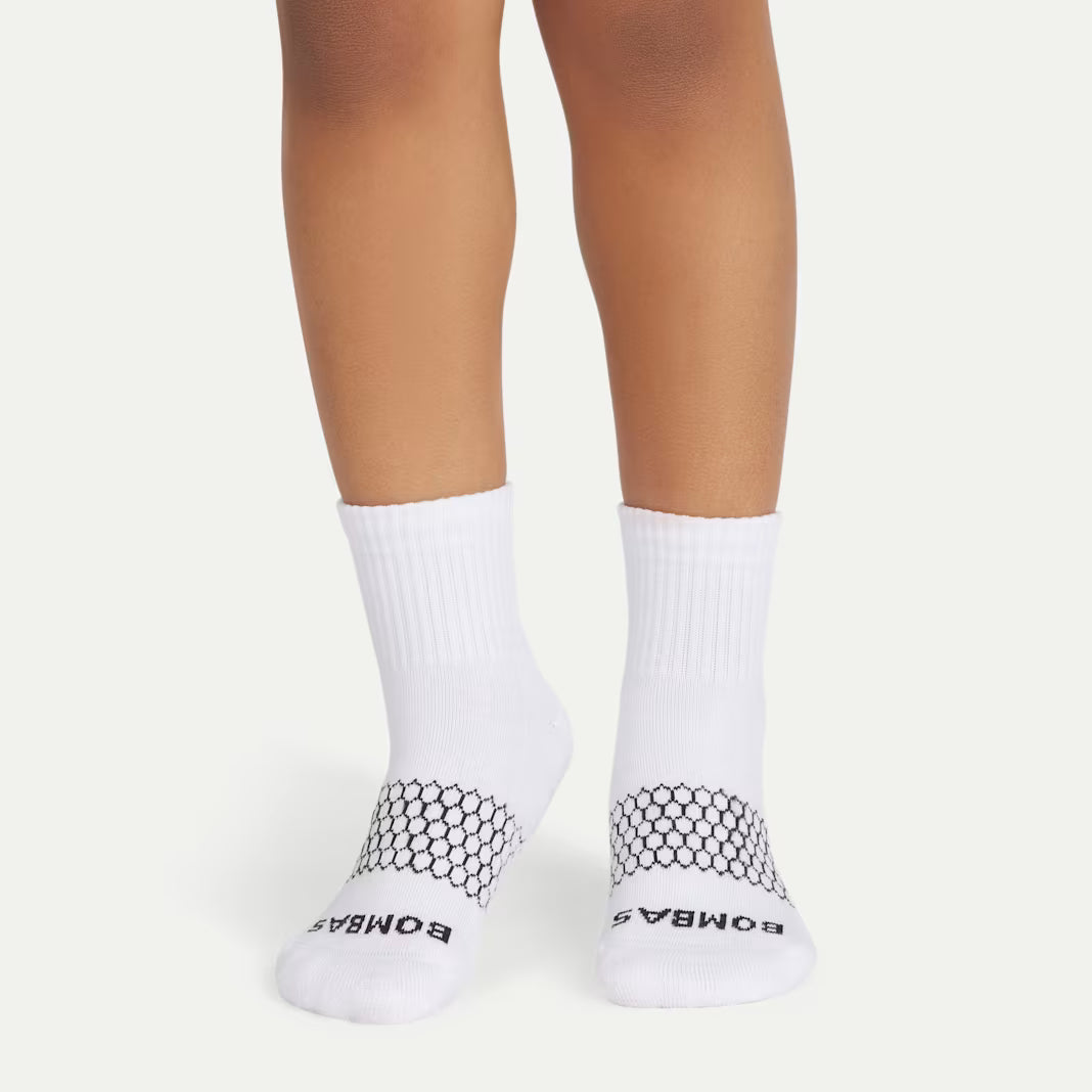 Youth Solids Quarter Sock 4-Pack