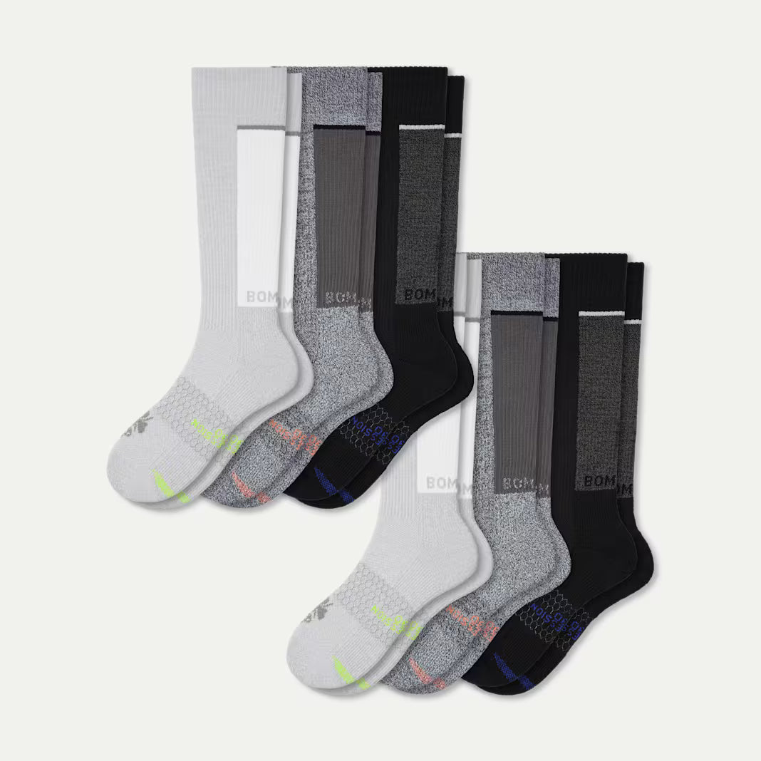 Women's Performance Compression Knee High Sock 6-Pack (20-30mmHg)