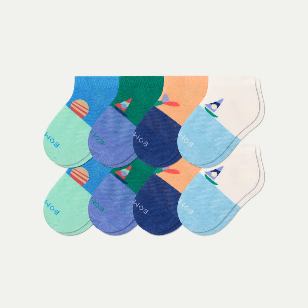 Junior Lightweight Ankle Sock 8-Pack